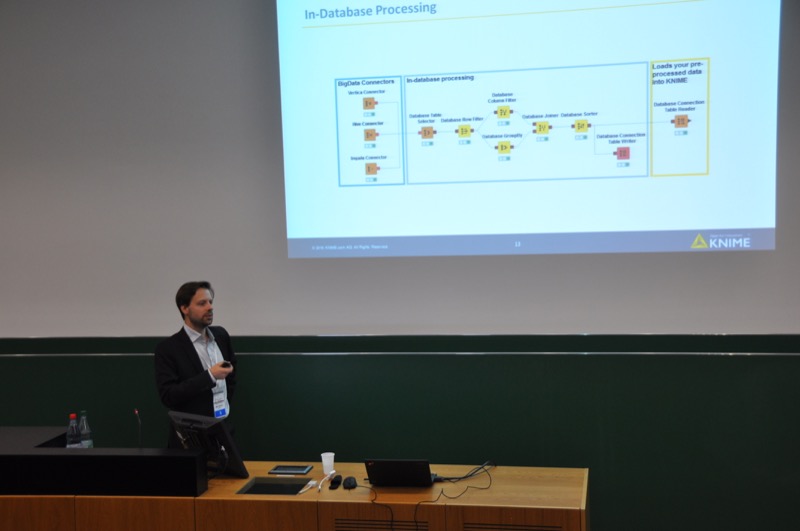 Dr. Björn Lohrman speaking at the ScaDS Big Data Industry Form