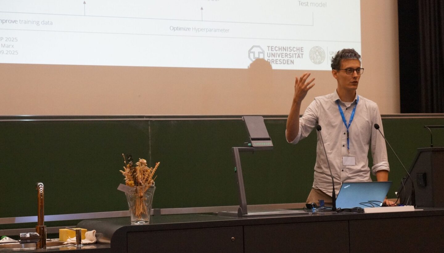 Photo. Erik Marx is presenting at ISSEP.