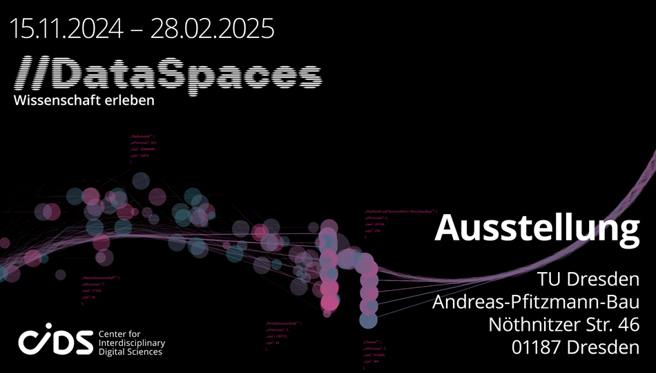 Visual. DataSpaces. Wissenschaft erleben. 15.11.2024-28.02.2025.