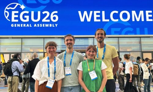 Photo. Group photo of our team members at EGU 2026.