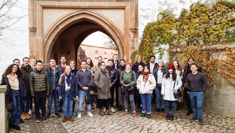 Photo. Participants of the Graduate School Seminar Trip 2024 photographed at Altenburg Castle.