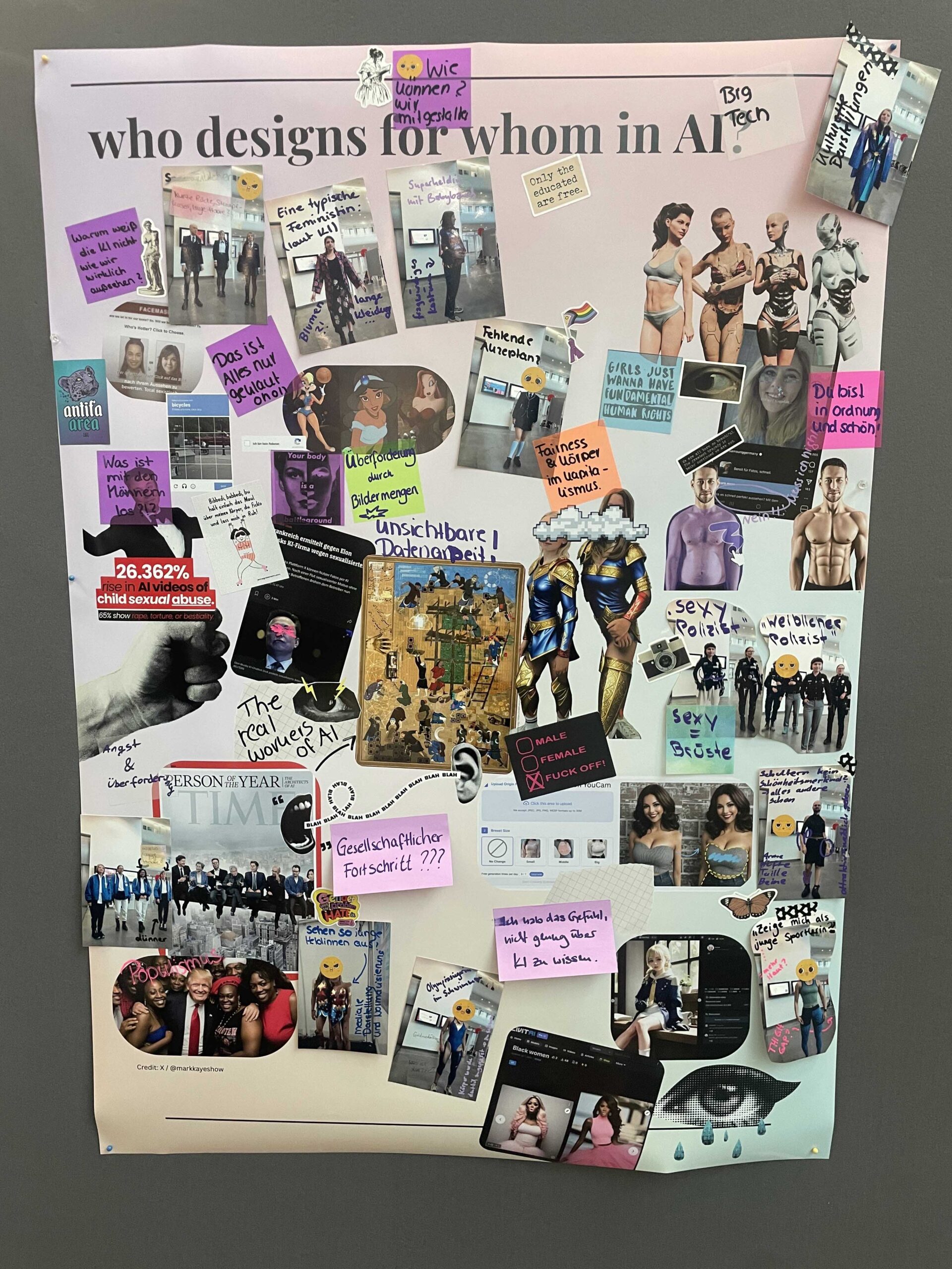 Photo. Interactive poster about the Magic Mirror.