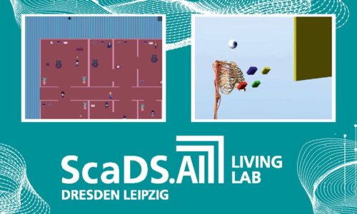 Illustration. ScaDS.AI Dresden/Leipzig Living Lab announces Chatopia and Relatable as winners of LiLaComp.