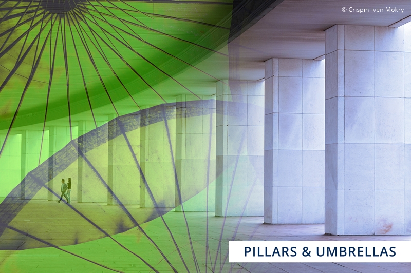Key Visual of the Pillars and Umbrellas event series