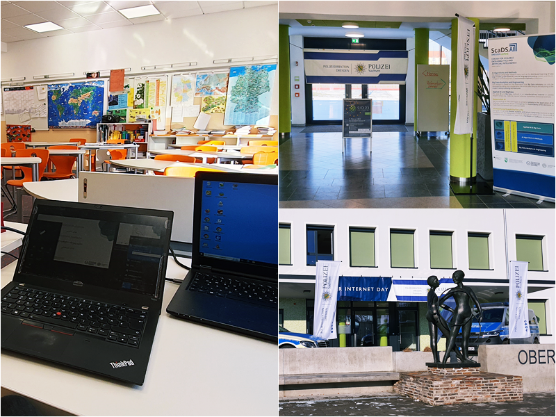 Impressions of Safer Internet Day 2023 at Am Merzdorfer Park secondary school in Riesa.