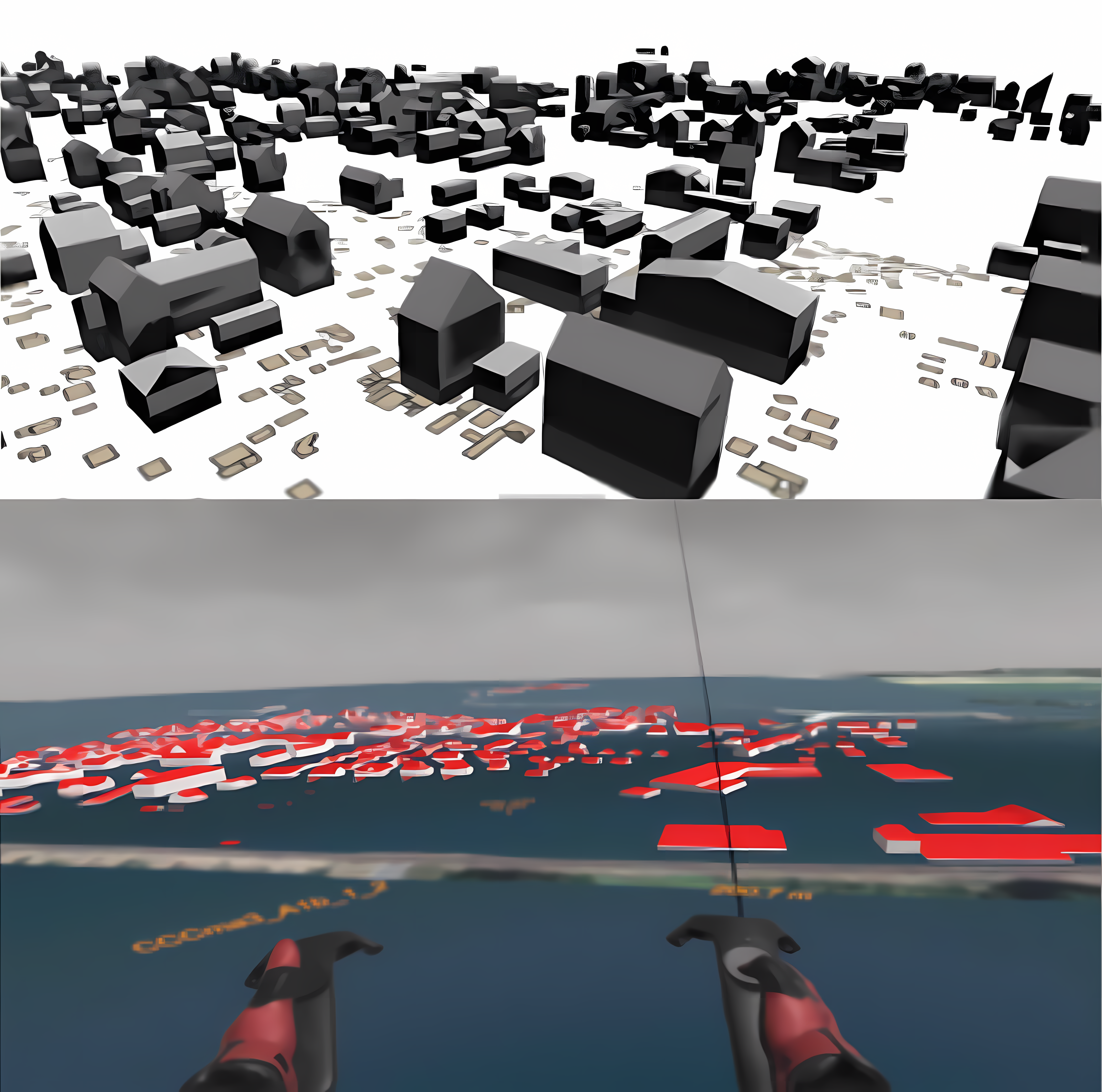 Visualization of Climate Ensemble Flood Projections in VR FloodVis